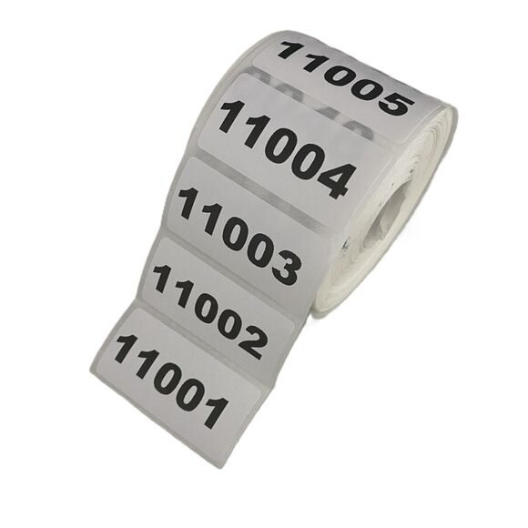 Inventory Number Stickers Consecutive Number‎ 1000 Labels Self Adhesive 2"x1" - Picture 15 of 16